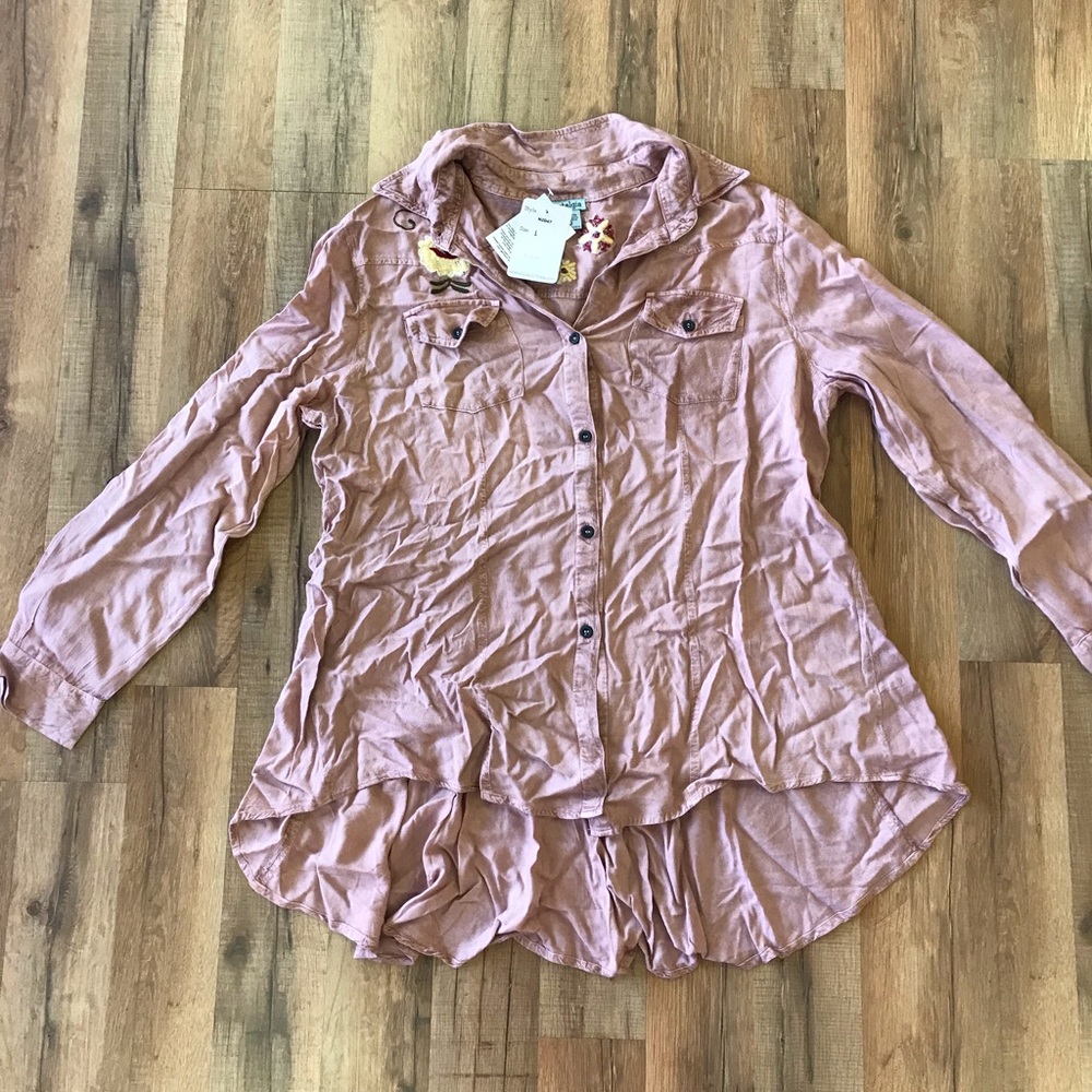 Embroidered Button Down